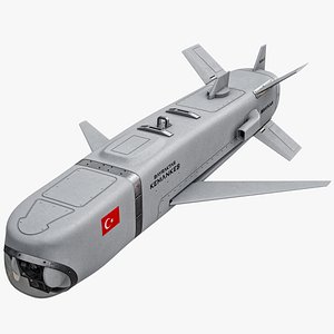 BaykarKemankes 1 AI-Powered Mini Cruise Missile PBR 3D