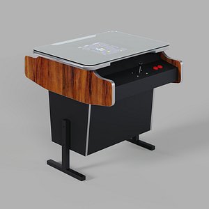3D Arcade Game Retro Cocktail Table Machine model