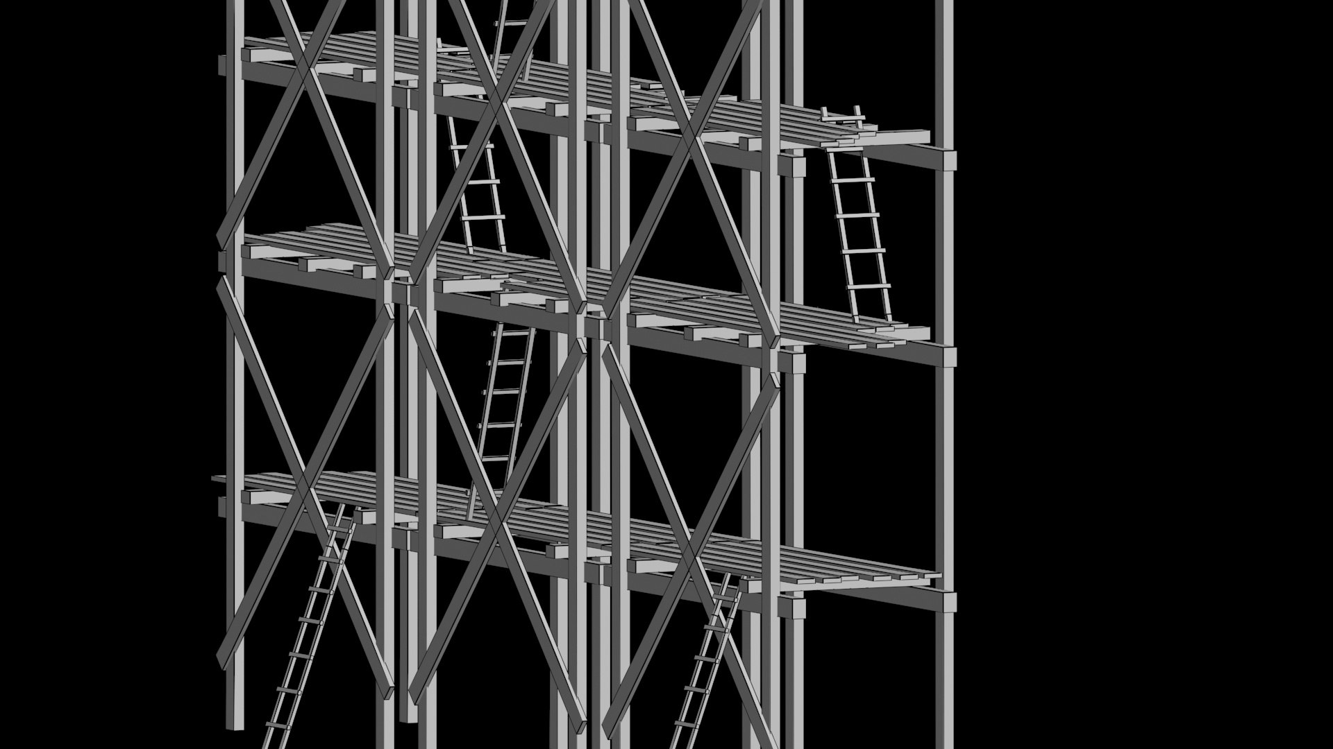 3D wood scaffolding model https://p.turbosquid.com/ts-thumb/9S/BLP510/iPs9CloY/wf3/jpg/1587357760/1920x1080/fit_q87/e406a0487e8a4c95c350e6e54e50c51703c01c73/wf3.jpg