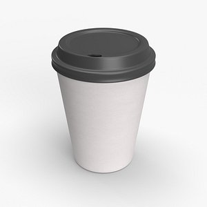 Paper coffee cup 3D