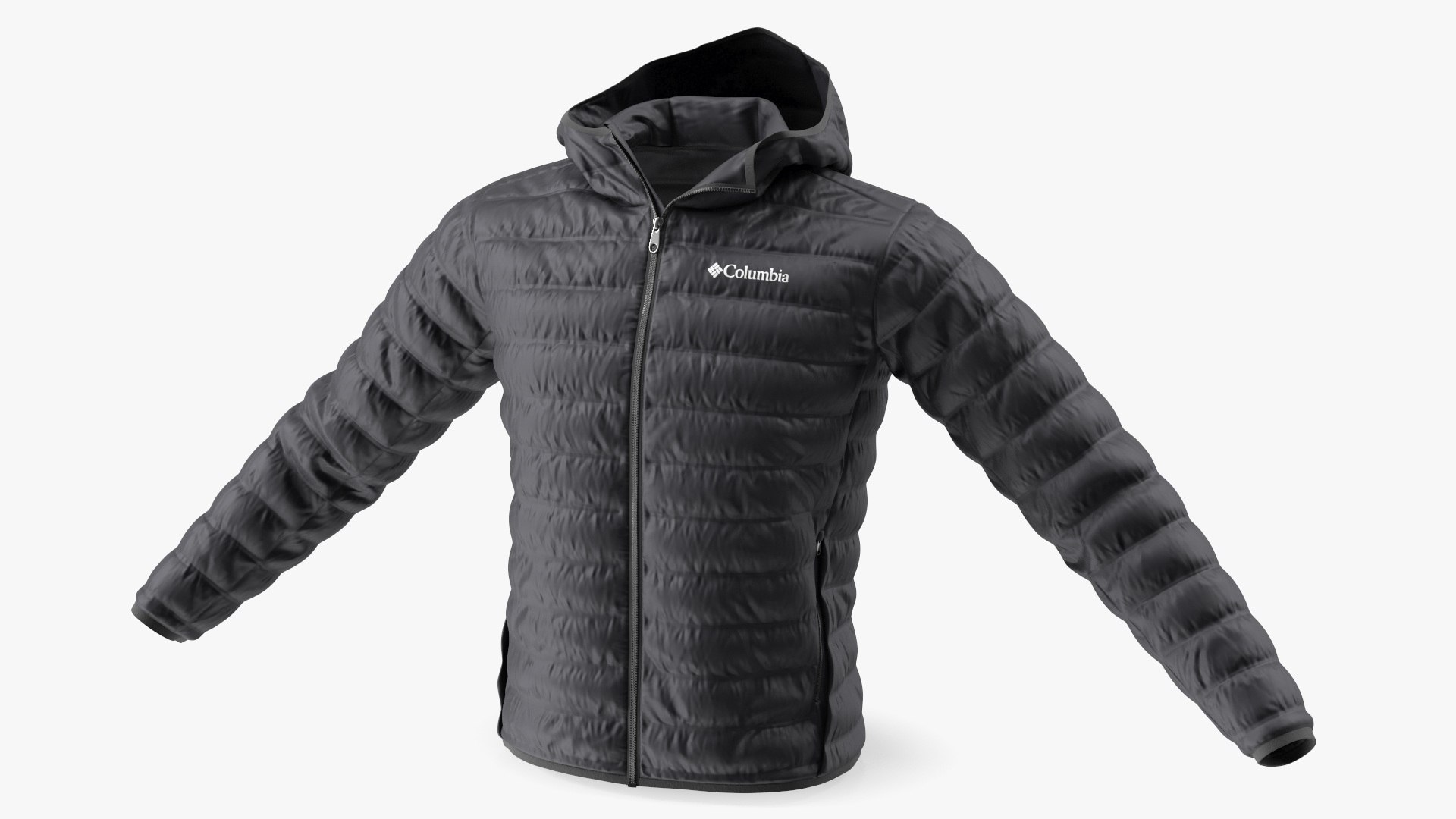 Black Columbia Jacket 3D model preview