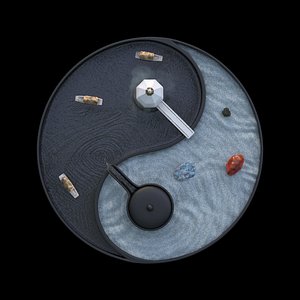 Desktop Zen Garden 3D model