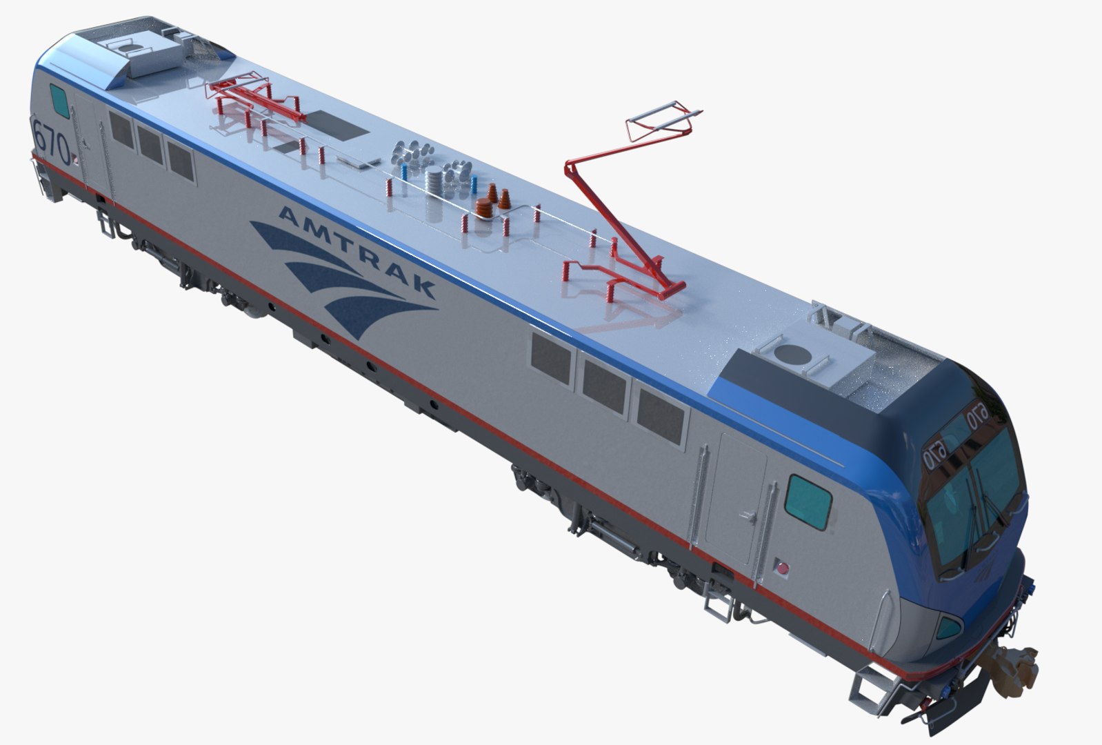 Locomotive Siemens Acs-64 Model - TurboSquid 1321125