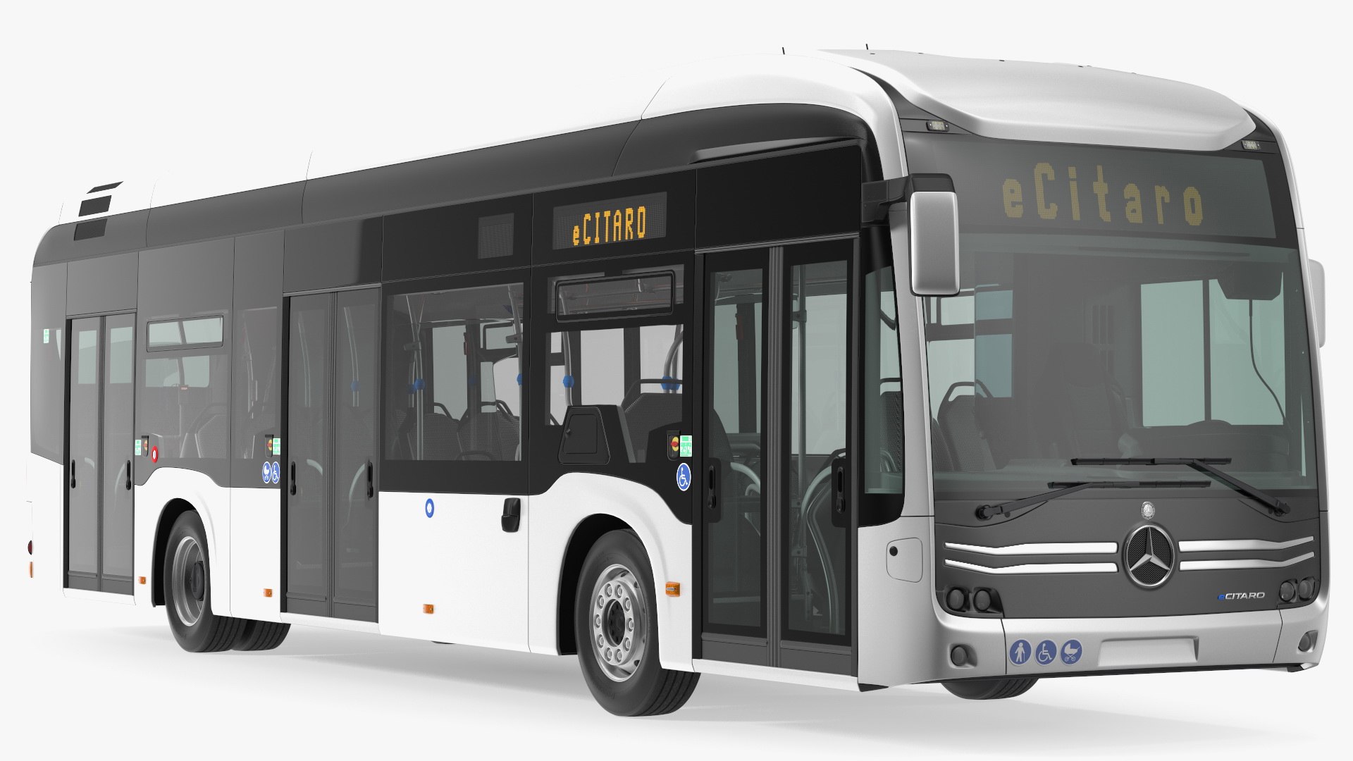 Mercedes-Benz eCitaro Three Doors 3D model preview
