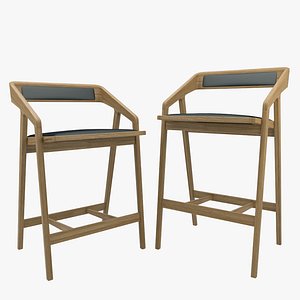 counter bar chair - obj