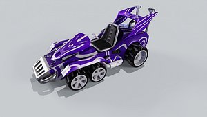 Purple Kart 3D model