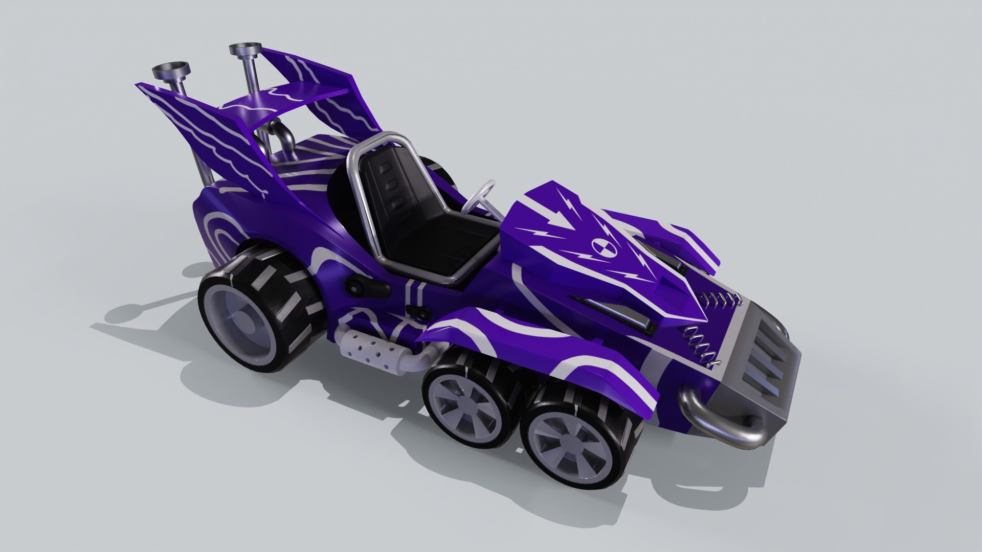Purple Kart 3D model - TurboSquid 2178254