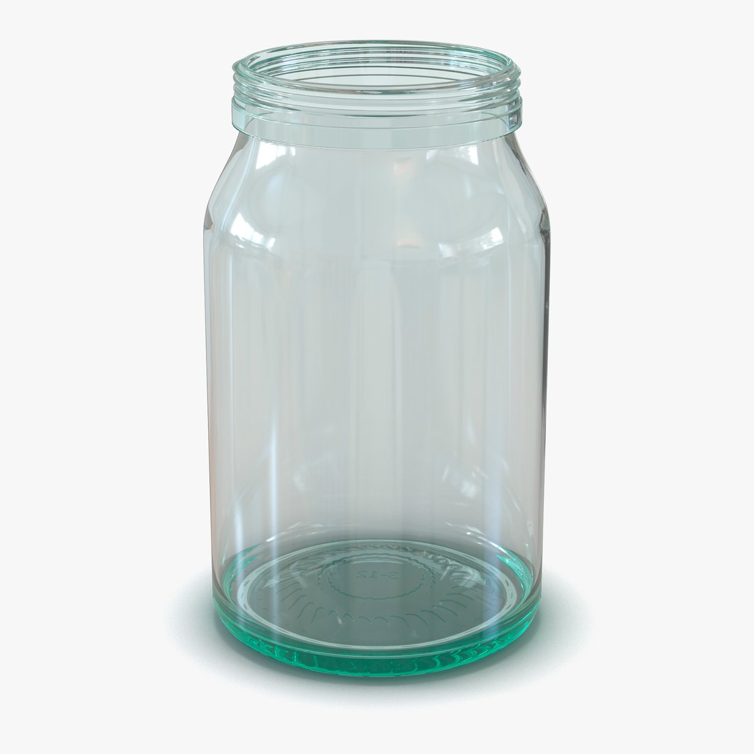 Glass Jar 3D model preview