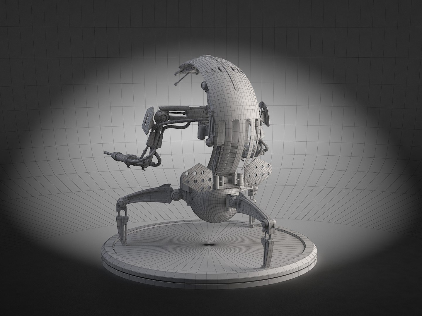3d Model Of Star Wars Droideka