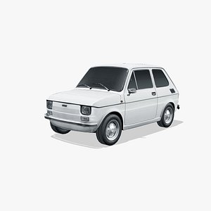 3D Fiat 126 1972