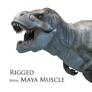 3D tyrannosaurus rex running dinosaur animal model - TurboSquid 1566261