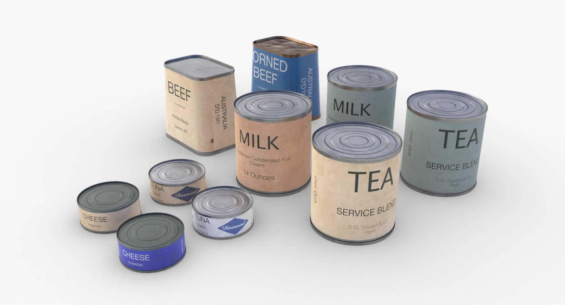 Australian Combat Rations Model - TurboSquid 1391449