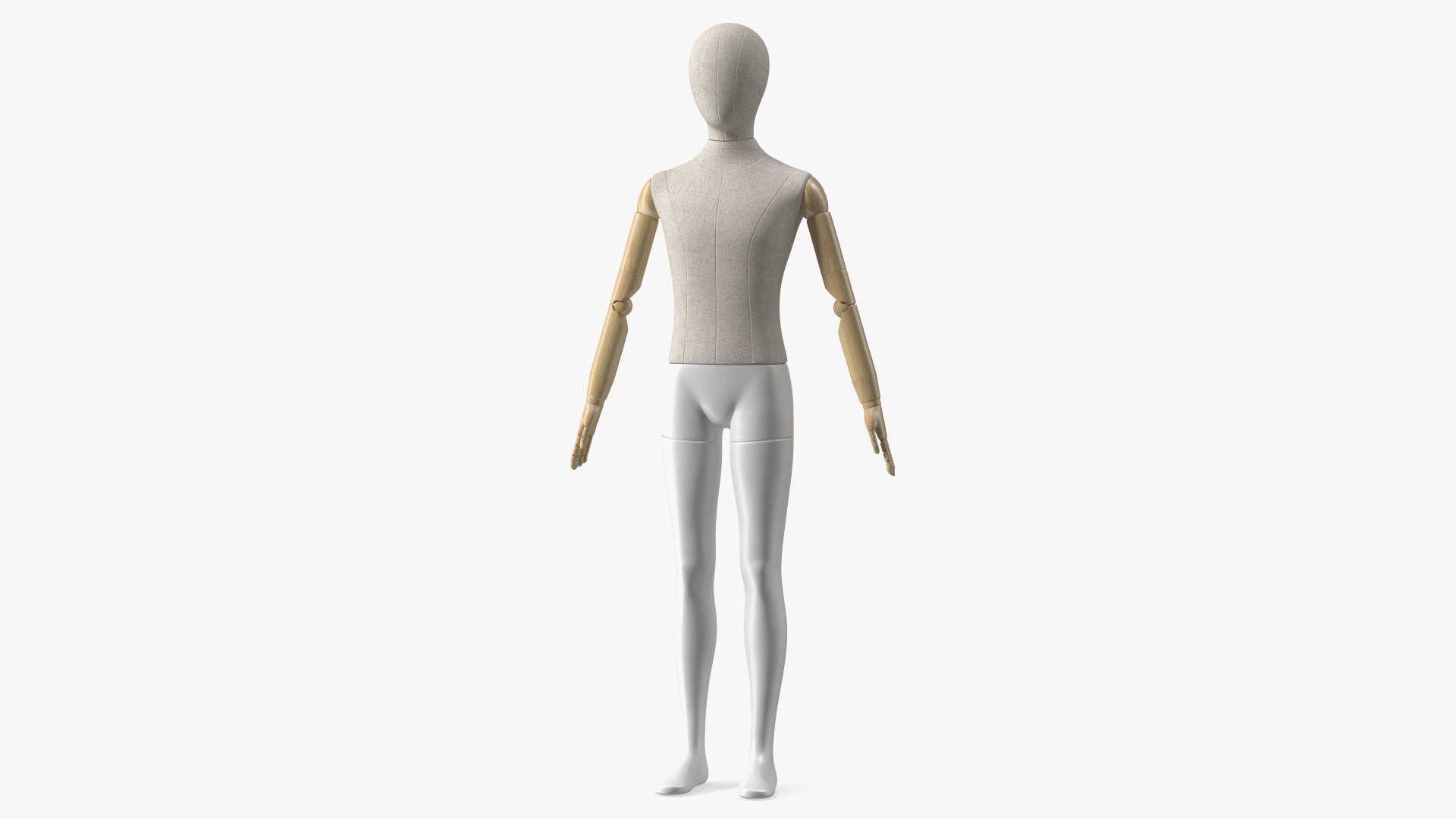 Flexible Child Mannequin Rigged for Cinema 4D 3D model preview