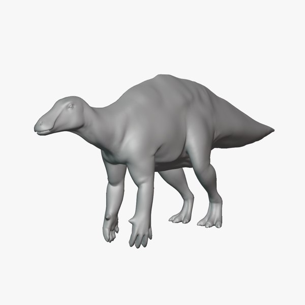 3D Tenontosaurus Basemesh Low Poly