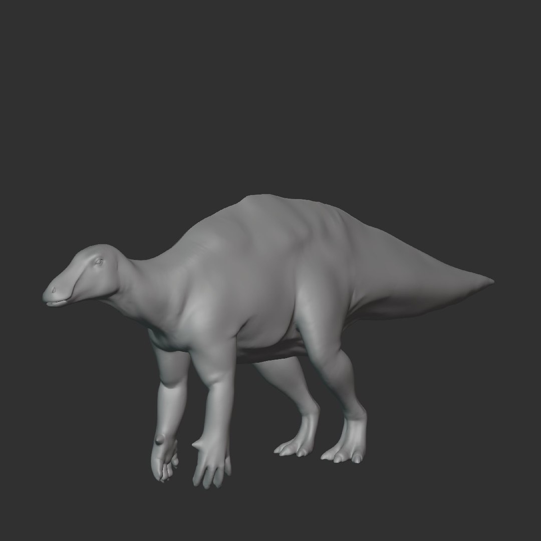 modelo 3d Tenontosaurus Basemesh Low Poly - TurboSquid 1995291