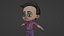 Cartoon 3d manipuliertes kleines süßes Jungencharakter-3D-Modell