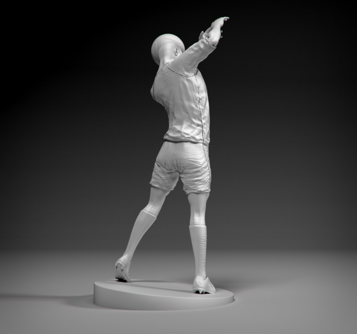 Stl Footballer 3d Model