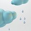 雨と3Dクラウド