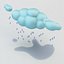 雨と3Dクラウド
