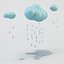 雨と3Dクラウド