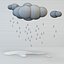 雨と3Dクラウド