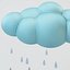 雨と3Dクラウド