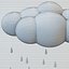 雨と3Dクラウド