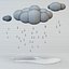 雨と3Dクラウド