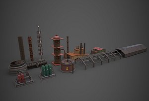 Industrain Game Asset Final 3D model