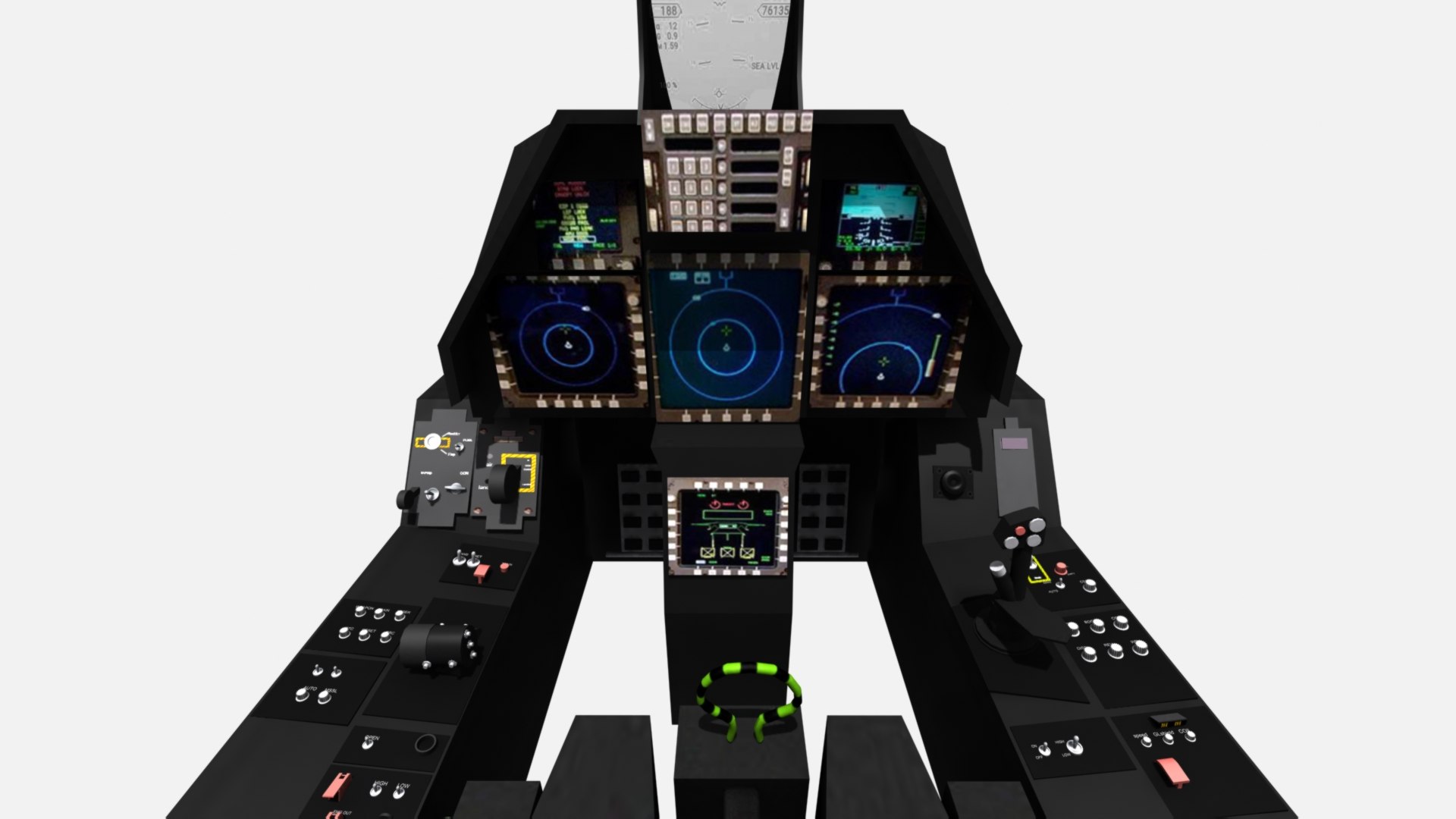 3D Model US Air Force Cockpit Collection - TurboSquid 2425140