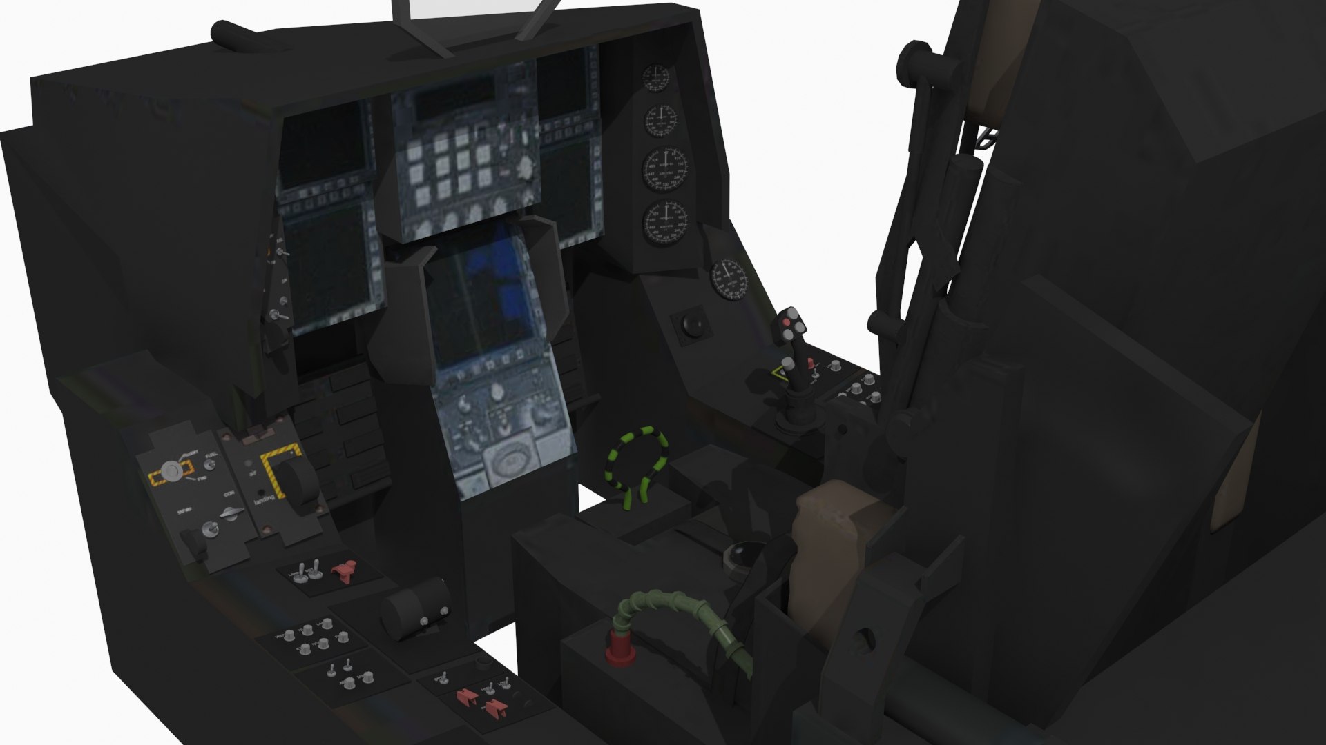 3D Model US Air Force Cockpit Collection - TurboSquid 2425140
