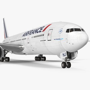 3d boeing 777 200lr air france model
