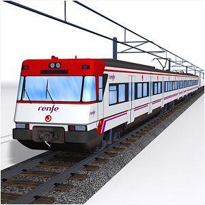 renfe class 447 emu - electric passenger train model