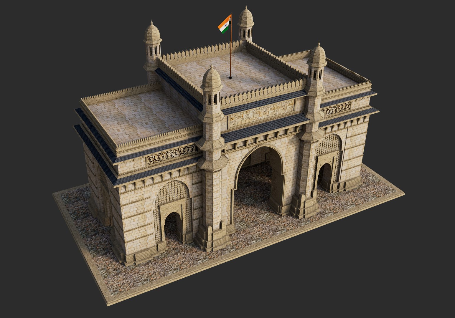 3D Mumbai The Gateway Of India model https://p.turbosquid.com/ts-thumb/9T/CkvU3h/Il/gate6/jpg/1736281327/1920x1080/fit_q87/b4a2b08342af3399cbf19127a6c14bc8c7dcbf49/gate6.jpg