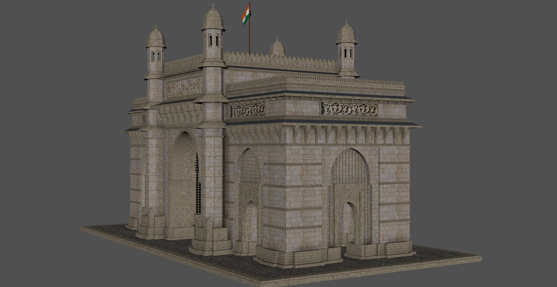 3D Mumbai The Gateway Of India model https://p.turbosquid.com/ts-thumb/9T/CkvU3h/tt/gate14/jpg/1736281951/1920x1080/fit_q87/42d09d5005406139c5b36aeffde3814d3caf51ac/gate14.jpg