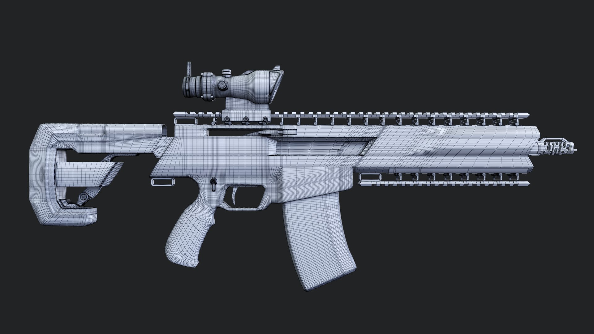 3D C8 Assault Rifle Model - TurboSquid 2331604