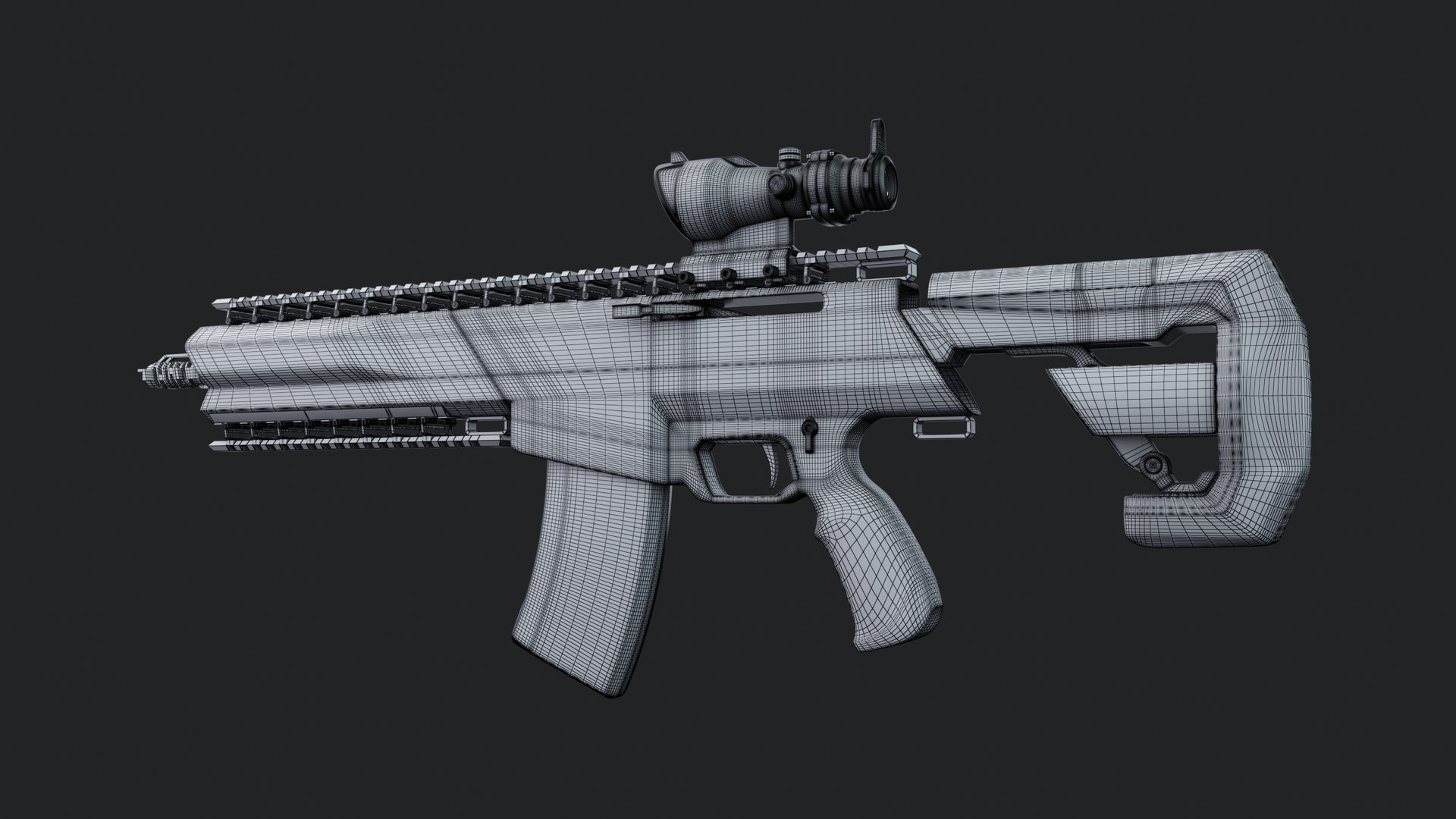 3D C8 Assault Rifle Model - TurboSquid 2331604