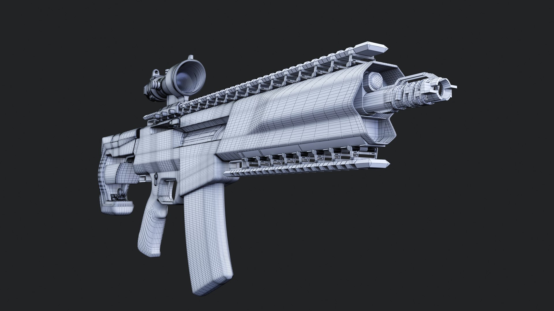 3D C8 Assault Rifle Model - TurboSquid 2331604