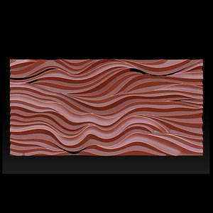 3D Wood relief carving model for CNC router