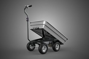 MOTORIZED PLASTIC BIN TUB TRAY GARDEN UTILITY CART WAGON TROLLEY model