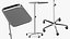 3D model Medical Adjustable Tray Table Metallic
