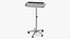 3D model Medical Adjustable Tray Table Metallic