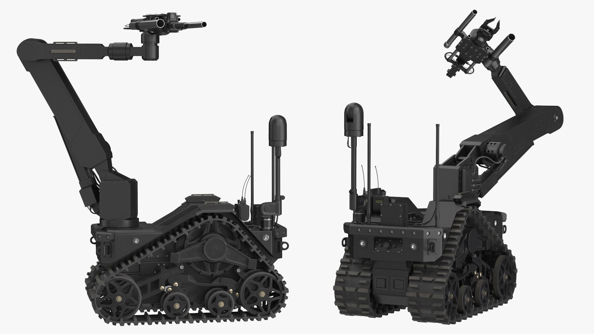 Multifunctional Robotic System Black Rigged Model - TurboSquid 2135069
