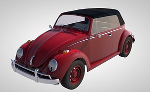 3D vintage automobile auto vehicle