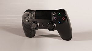 ps4 controller 3d model