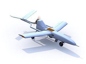 remotely military aircraft 3d max