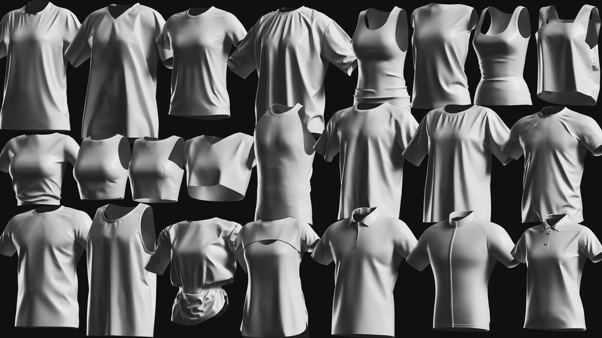 3D Basemesh T-shirt Collection https://p.turbosquid.com/ts-thumb/9T/h1AwGq/B8/tshirt_collection_01_nologo/jpg/1714193661/1920x1080/fit_q87/eeb3735de56e20e687bbe482137f42cca659e9ee/tshirt_collection_01_nologo.jpg