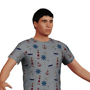 Middleaged Asian Man