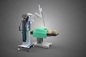 PRECISE ROBOTIC SURGERY SURGICAL ROBOT HUMAN MAN OPERATING TABLE