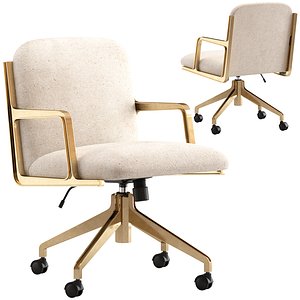 CB2 Brecha Office Chair 3D model